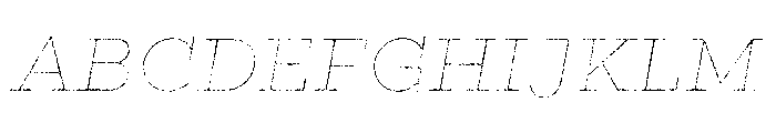 Gist Lo Res Rough Bold Line Font UPPERCASE