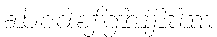 Gist Lo Res Rough Bold Line FONT