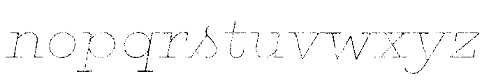 Gist Lo Res Rough Bold Line Font LOWERCASE