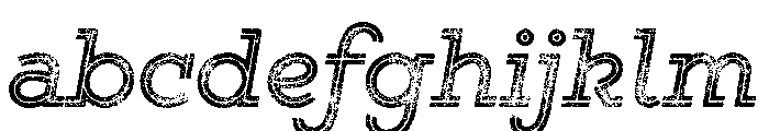 Gist Lo Res Rough Bold Three FONT