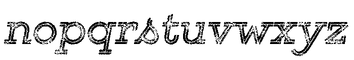 Gist Lo Res Rough Bold Three Font LOWERCASE