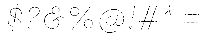 Gist Lo Res Rough Extra Bold Line Font OTHER CHARS