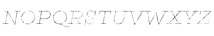 Gist Lo Res Rough Extra Bold Line Font UPPERCASE
