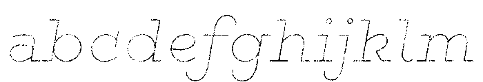 Gist Lo Res Rough Extra Bold Line FONT