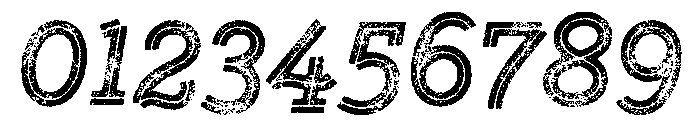 Gist Lo Res Rough Extra Bold Three Font OTHER CHARS