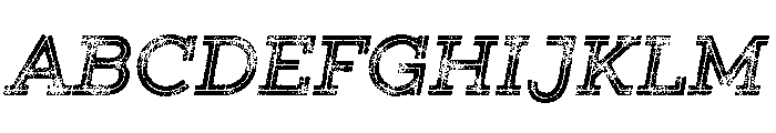 Gist Lo Res Rough Extra Bold Three Font UPPERCASE
