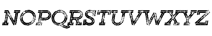Gist Lo Res Rough Extra Bold Three Font UPPERCASE