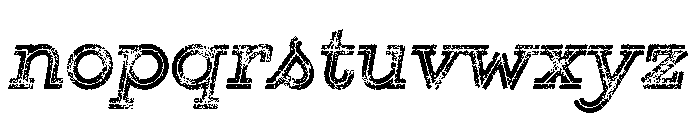 Gist Lo Res Rough Extra Bold Three Font LOWERCASE