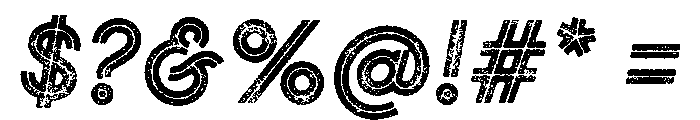 Gist Lo Res Rough Extra Bold Two Font OTHER CHARS