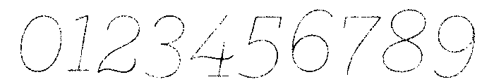 Gist Lo Res Rough Light Line Font OTHER CHARS