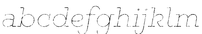 Gist Lo Res Rough Light Line FONT