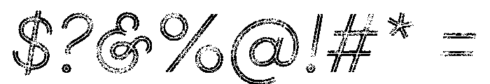 Gist Lo Res Rough Light Three Font OTHER CHARS