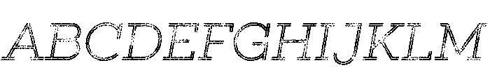 Gist Lo Res Rough Light Three Font UPPERCASE