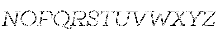 Gist Lo Res Rough Light Three Font UPPERCASE