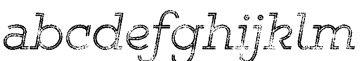 Gist Lo Res Rough Light Three FONT