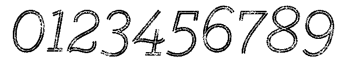 Gist Lo Res Rough Light Two Font OTHER CHARS