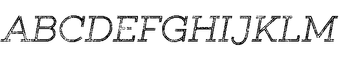Gist Lo Res Rough Light Two Font UPPERCASE