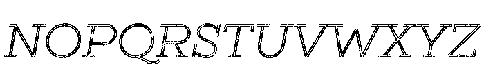 Gist Lo Res Rough Light Two Font UPPERCASE