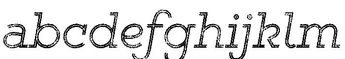 Gist Lo Res Rough Light Two FONT