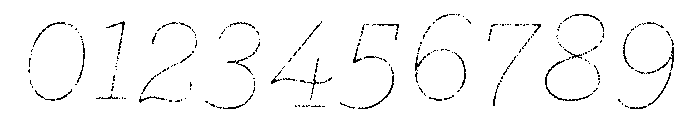 Gist Lo Res Rough Regular Line Font OTHER CHARS