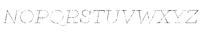 Gist Lo Res Rough Regular Line Font UPPERCASE