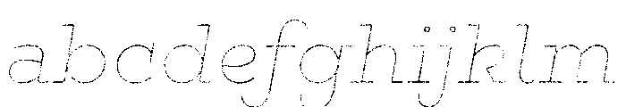 Gist Lo Res Rough Regular Line FONT