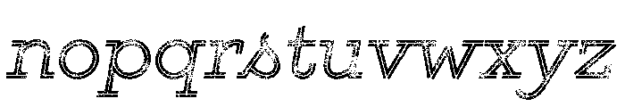 Gist Lo Res Rough Regular Three Font LOWERCASE