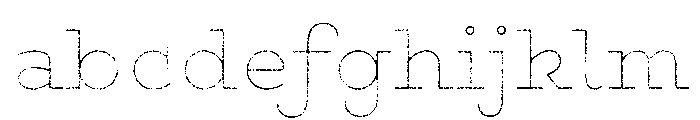 Gist Lo Res Rough Upright Black Line FONT