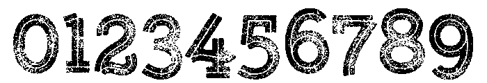 Gist Lo Res Rough Upright Black Three Font OTHER CHARS