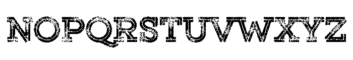 Gist Lo Res Rough Upright Black Three Font UPPERCASE