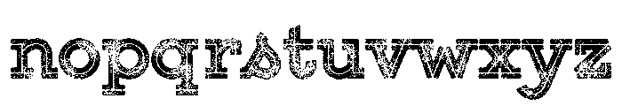 Gist Lo Res Rough Upright Black Three Font LOWERCASE