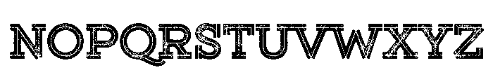 Gist Lo Res Rough Upright Black Two Font UPPERCASE