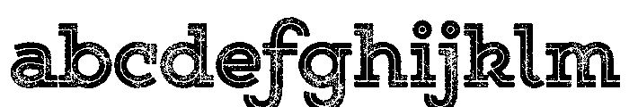 Gist Lo Res Rough Upright Black Two FONT