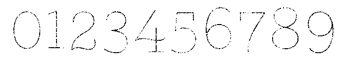 Gist Lo Res Rough Upright Bold Line Font OTHER CHARS