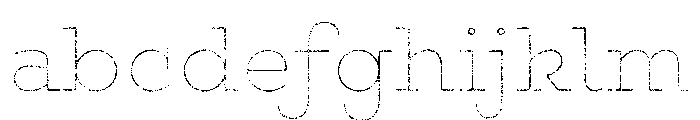 Gist Lo Res Rough Upright Bold Line FONT