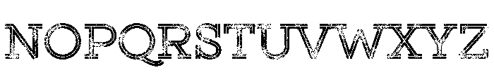 Gist Lo Res Rough Upright Bold Three Font UPPERCASE