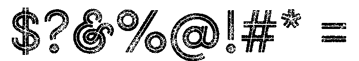 Gist Lo Res Rough Upright Bold Two Font OTHER CHARS