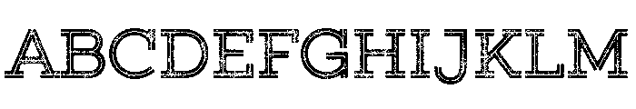 Gist Lo Res Rough Upright Bold Two Font UPPERCASE