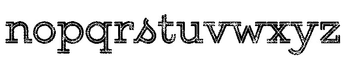 Gist Lo Res Rough Upright Bold Two Font LOWERCASE