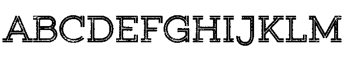 Gist Lo Res Rough Upright Bold Font UPPERCASE