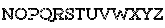 Gist Lo Res Rough Upright Bold Font UPPERCASE
