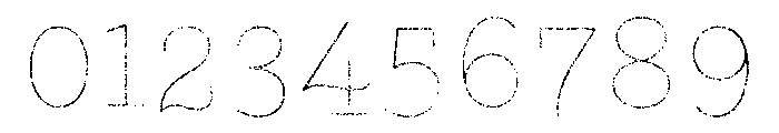 Gist Lo Res Rough Upright Extra Bold Line Font OTHER CHARS