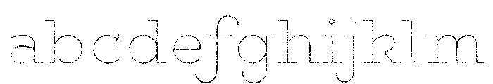 Gist Lo Res Rough Upright Extra Bold Line FONT