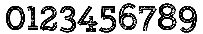 Gist Lo Res Rough Upright Extra Bold Font OTHER CHARS