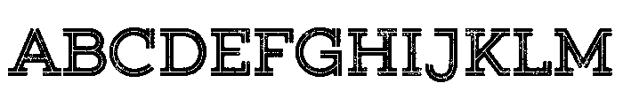 Gist Lo Res Rough Upright Extra Bold Font UPPERCASE