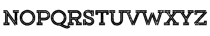 Gist Lo Res Rough Upright Extra Bold Font UPPERCASE