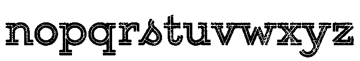 Gist Lo Res Rough Upright Extra Bold Font LOWERCASE
