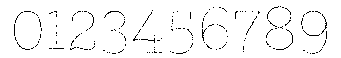 Gist Lo Res Rough Upright Light Line Font OTHER CHARS