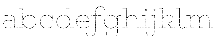 Gist Lo Res Rough Upright Light Line FONT