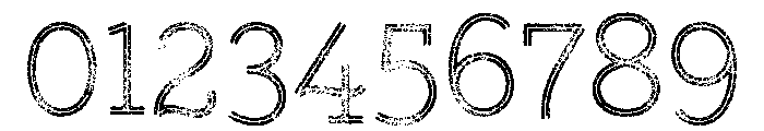 Gist Lo Res Rough Upright Light Three Font OTHER CHARS